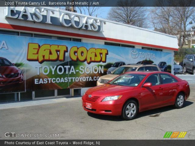 2008 Toyota Camry LE in Barcelona Red Metallic