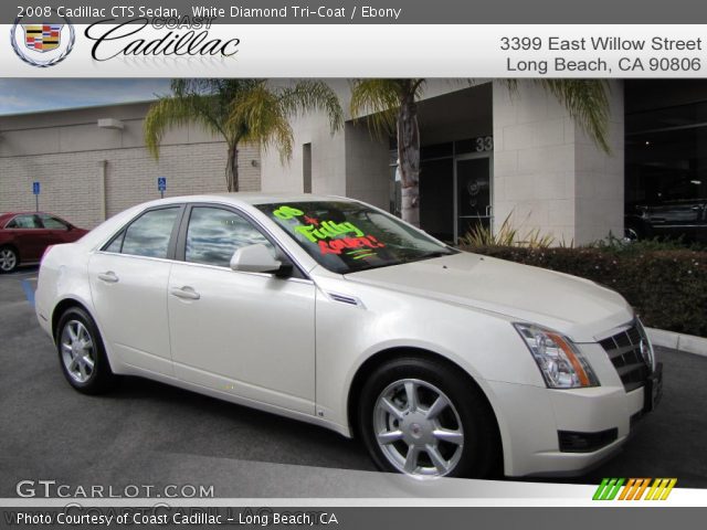 2008 Cadillac CTS Sedan in White Diamond Tri-Coat