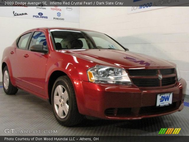 2009 Dodge Avenger SE in Inferno Red Crystal Pearl