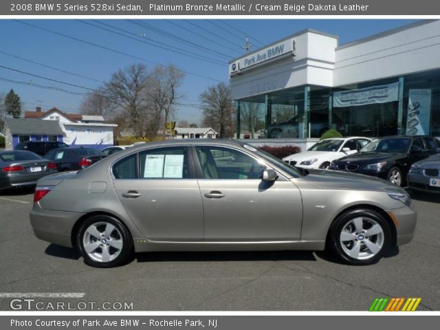 2008 BMW 5 Series 528xi Sedan in Platinum Bronze Metallic
