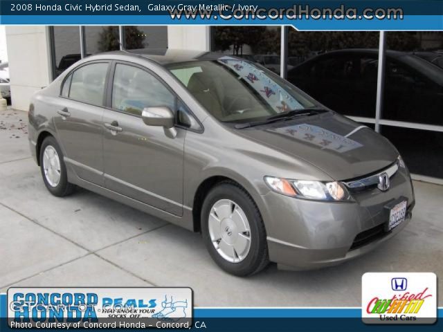 2008 Honda Civic Hybrid Sedan in Galaxy Gray Metallic