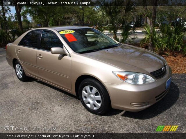 2003 Toyota Camry LE in Desert Sand Mica