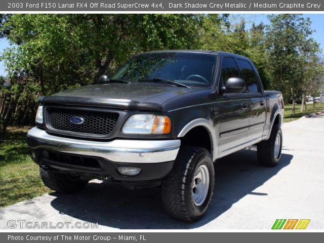2003 Ford F150 Lariat FX4 Off Road SuperCrew 4x4 in Dark Shadow Grey Metallic