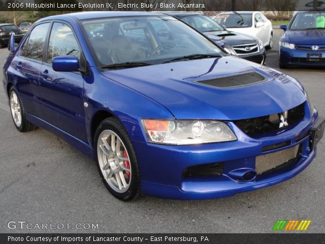2006 Mitsubishi Lancer Evolution IX in Electric Blue