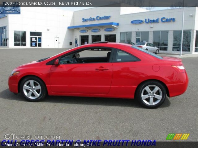 2007 Honda Civic EX Coupe in Rallye Red