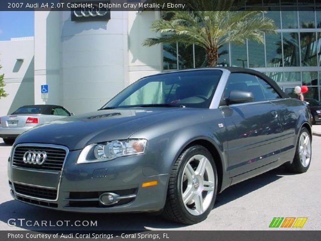 2007 Audi A4 2.0T Cabriolet in Dolphin Gray Metallic