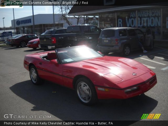 1989 Chevrolet Corvette Convertible in Bright Red