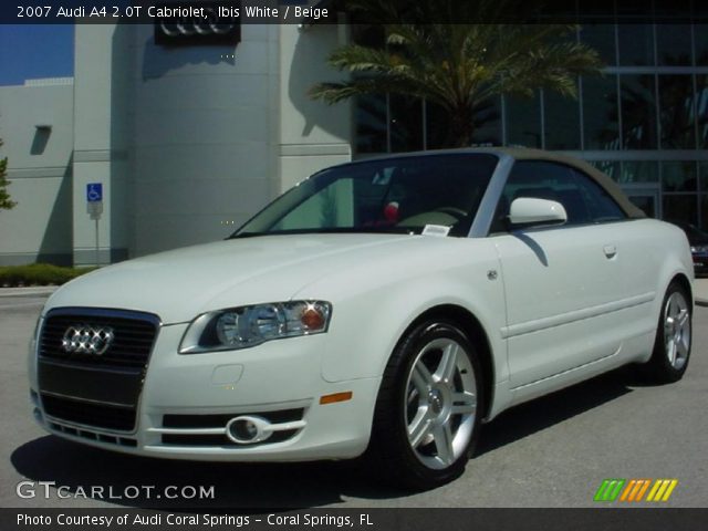 2007 Audi A4 2.0T Cabriolet in Ibis White