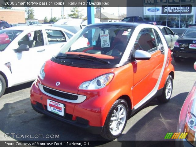 2008 Smart fortwo passion coupe in Rally Red