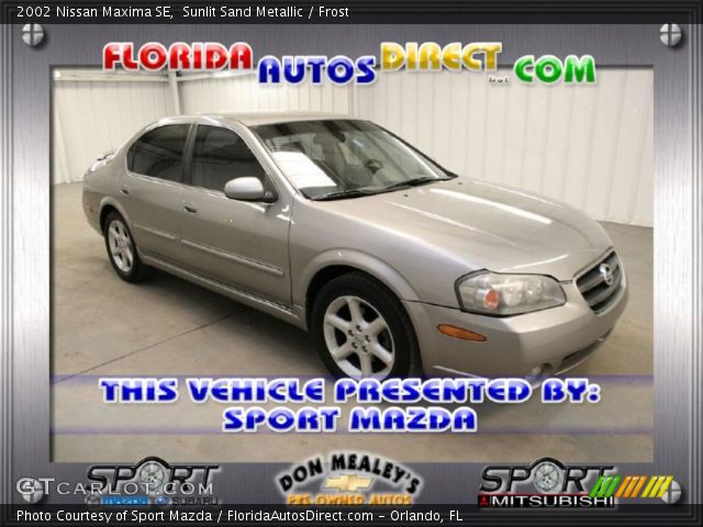 2002 Nissan Maxima SE in Sunlit Sand Metallic