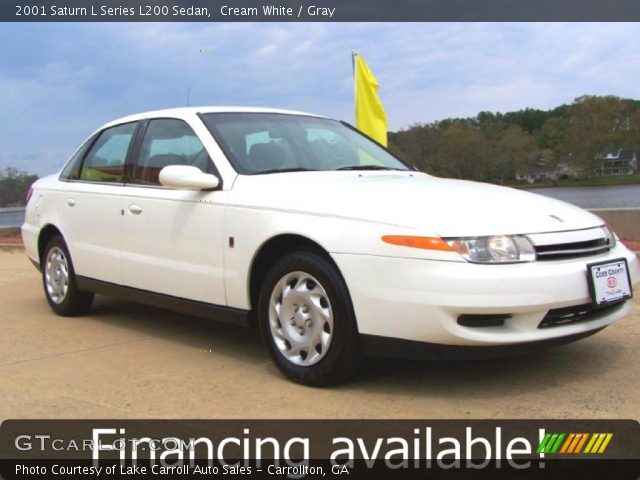 2001 Saturn L Series L200 Sedan in Cream White