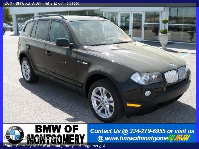 2007 BMW X3 3.0si in Jet Black