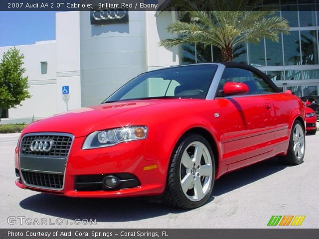 2007 Audi A4 2.0T Cabriolet in Brilliant Red