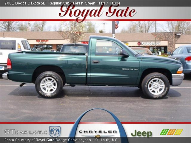 2001 Dodge Dakota SLT Regular Cab in Forest Green Pearl
