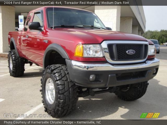 2004 Ford Ranger FX4 SuperCab 4x4 in Toreador Red Metallic