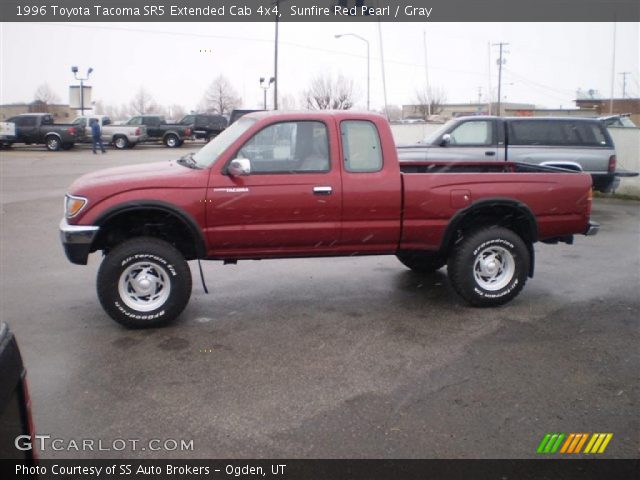 1996 Toyota Tacoma SR5 Extended Cab 4x4 in Sunfire Red Pearl