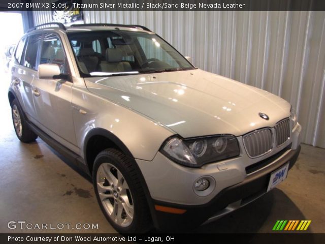 2007 BMW X3 3.0si in Titanium Silver Metallic