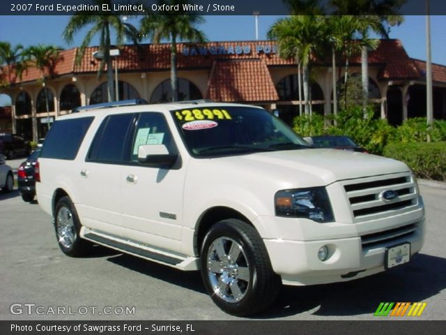 Oxford White 2007 Ford Expedition El Limited Stone