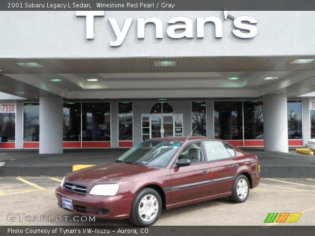 2001 Subaru Legacy L Sedan in Winestone Red Pearl