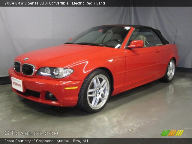 2004 BMW 3 Series 330i Convertible in Electric Red