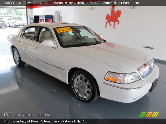 2003 Lincoln Town Car Cartier in Vibrant White