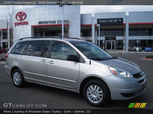 2004 Toyota Sienna LE in Silver Shadow Pearl