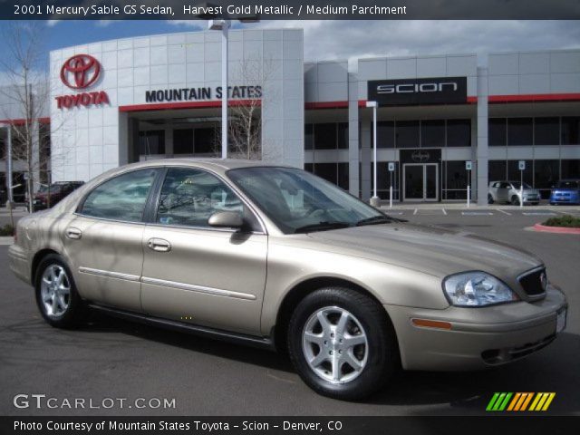 2001 Mercury Sable GS Sedan in Harvest Gold Metallic