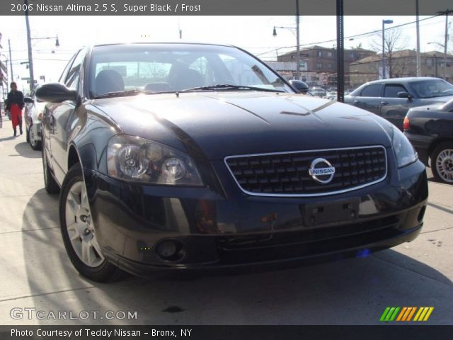 2006 Nissan Altima 2.5 S in Super Black