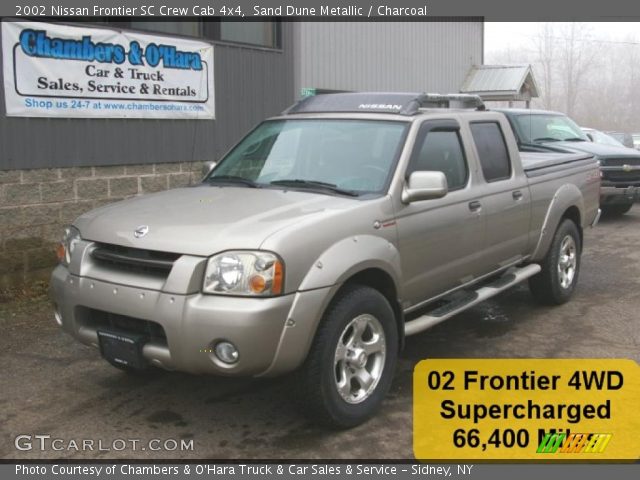 2002 Nissan Frontier SC Crew Cab 4x4 in Sand Dune Metallic