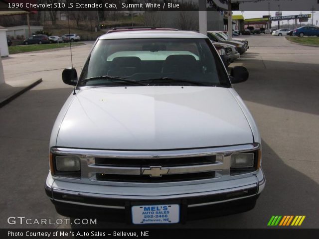1996 Chevrolet S10 LS Extended Cab in Summit White