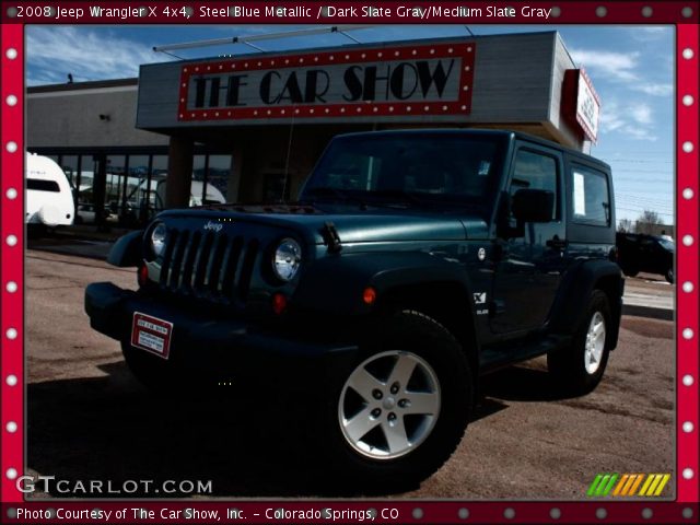 2008 Jeep Wrangler X 4x4 in Steel Blue Metallic