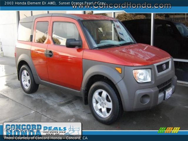 2003 Honda Element EX AWD in Sunset Orange Pearl
