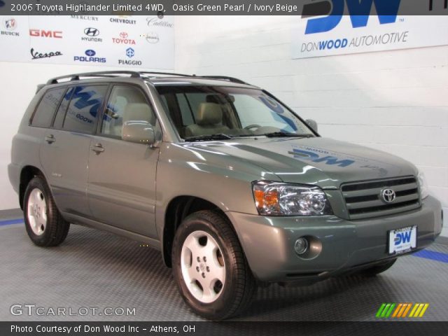 2006 Toyota Highlander Limited 4WD in Oasis Green Pearl