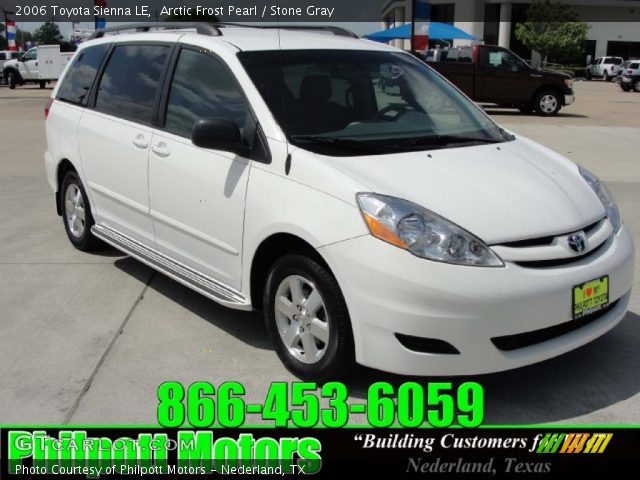 2006 Toyota Sienna LE in Arctic Frost Pearl