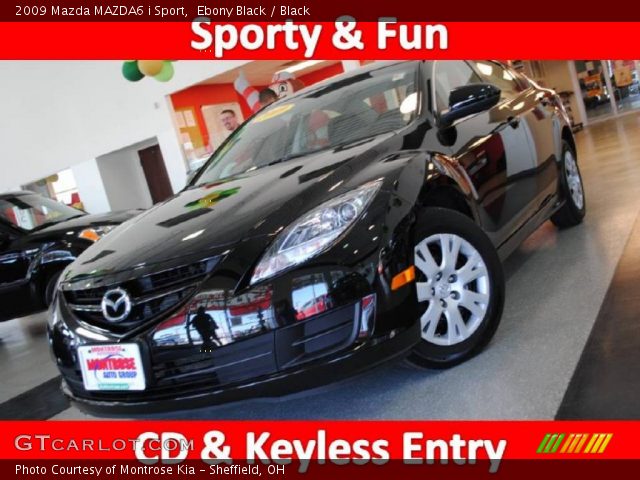 2009 Mazda MAZDA6 i Sport in Ebony Black