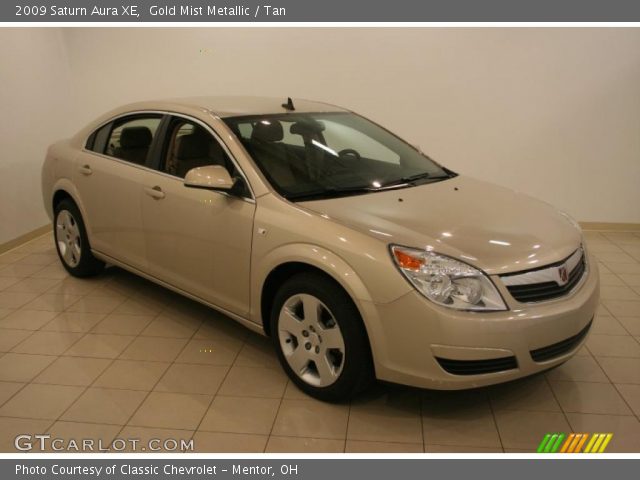 2009 Saturn Aura XE in Gold Mist Metallic