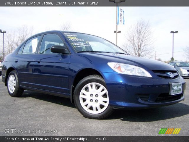 2005 Honda Civic LX Sedan in Eternal Blue Pearl