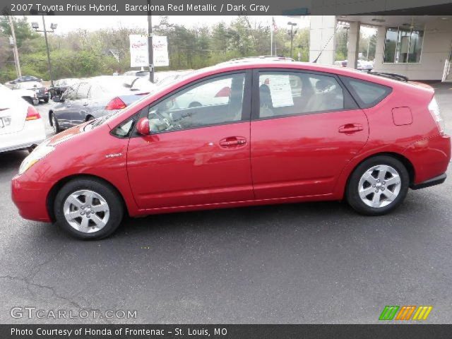 2007 Toyota Prius Hybrid in Barcelona Red Metallic