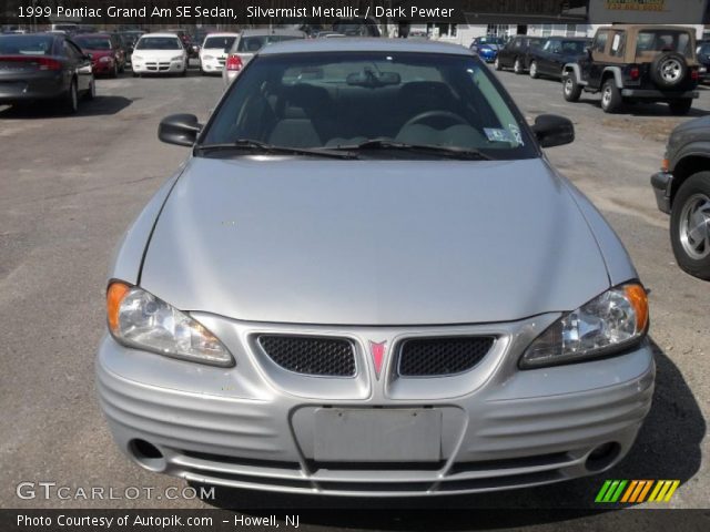 1999 Pontiac Grand Am SE Sedan in Silvermist Metallic