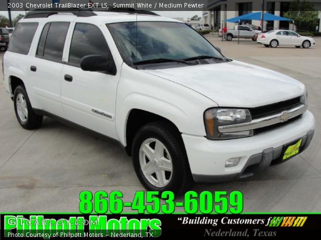 2003 Chevrolet TrailBlazer EXT LS in Summit White