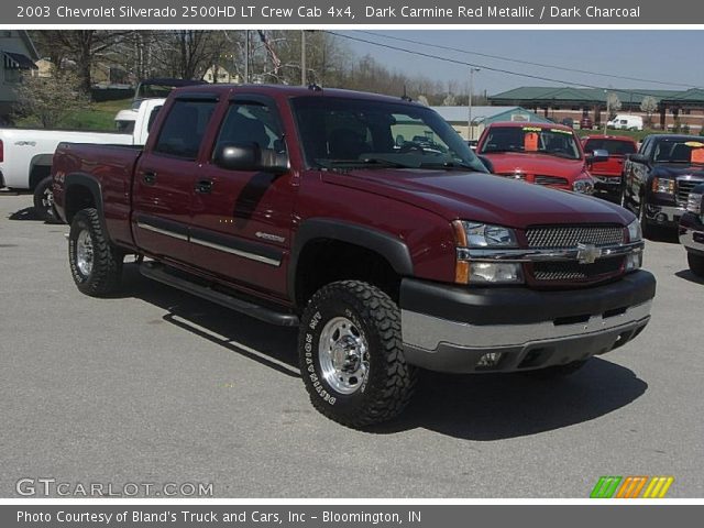 2003 Chevrolet Silverado 2500HD LT Crew Cab 4x4 in Dark Carmine Red Metallic