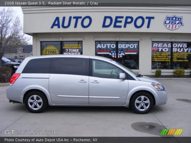 2008 Nissan Quest 3.5 in Radiant Silver Metallic