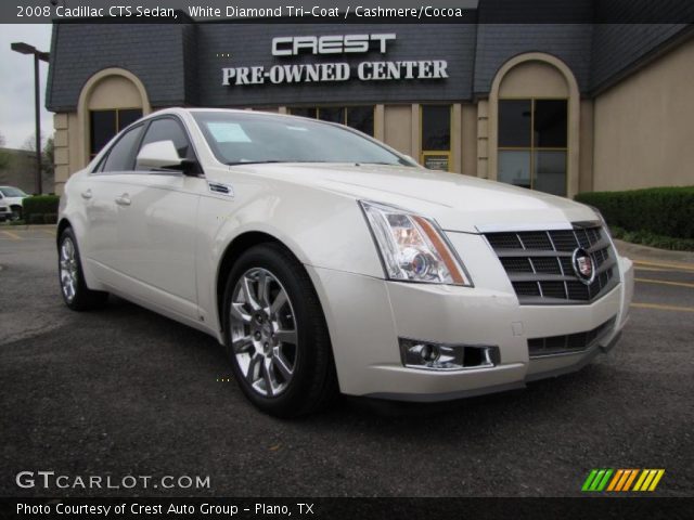 2008 Cadillac CTS Sedan in White Diamond Tri-Coat