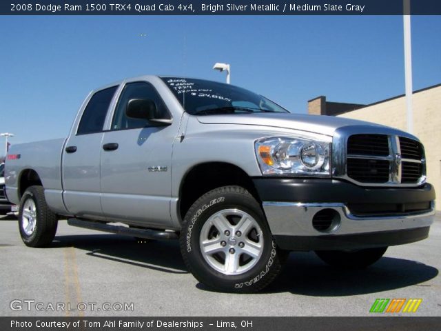 2008 Dodge Ram 1500 TRX4 Quad Cab 4x4 in Bright Silver Metallic
