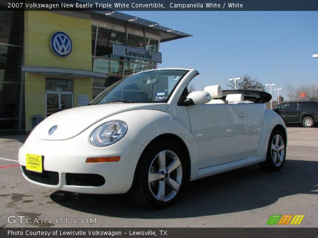 2007 Volkswagen New Beetle Triple White Convertible in Campanella White
