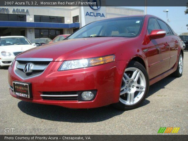 2007 Acura TL 3.2 in Moroccan Red Pearl