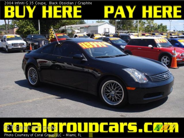 2004 Infiniti G 35 Coupe in Black Obsidian