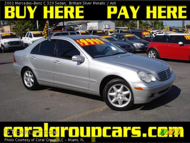2001 Mercedes-Benz C 320 Sedan in Brilliant Silver Metallic