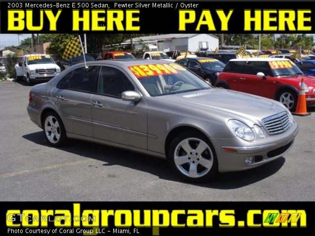 2003 Mercedes-Benz E 500 Sedan in Pewter Silver Metallic