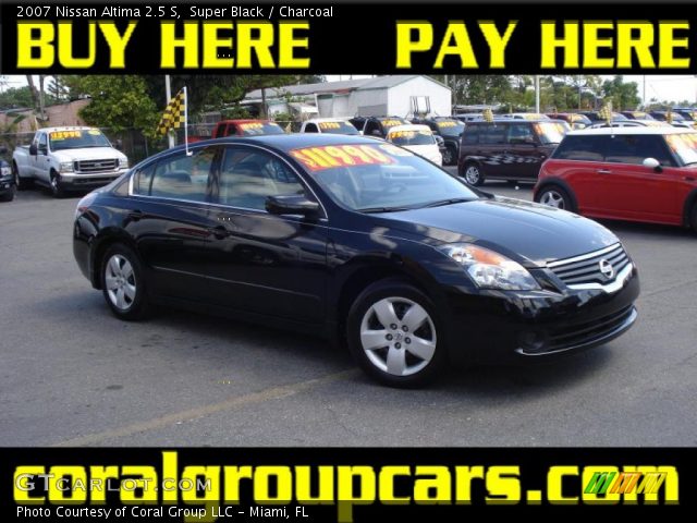 2007 Nissan Altima 2.5 S in Super Black
